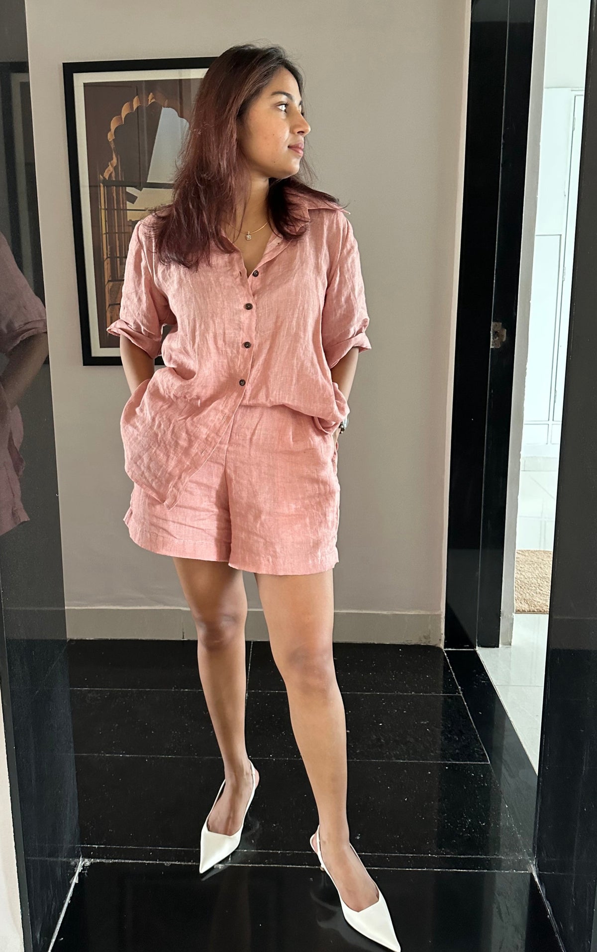 Lisa Set - Linen Shorts Co-ord Set