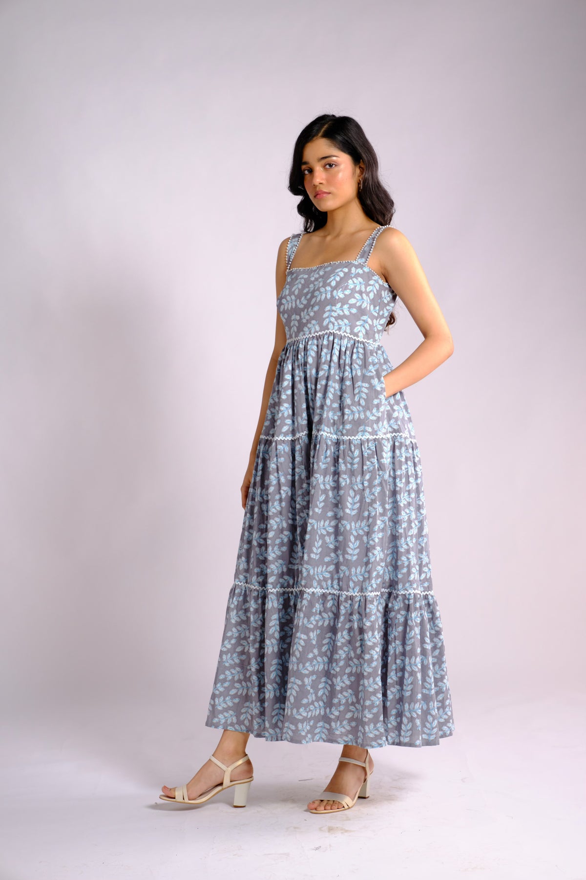 Giuli Dress - Floral Tiered Long Dress