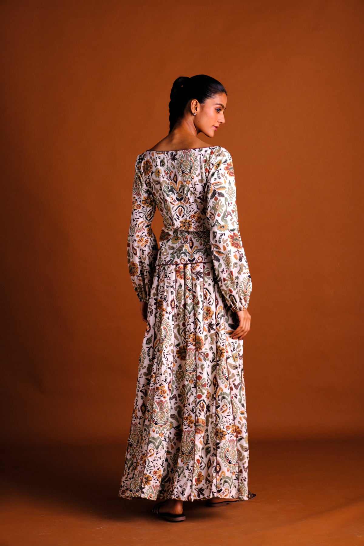 Ivy Top - Cream Panelled Peplum Top