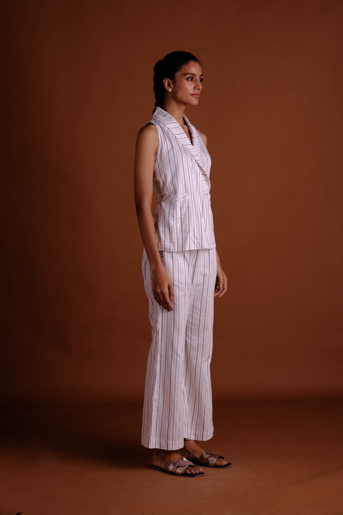 Stella Pants - Striped Flare Pants