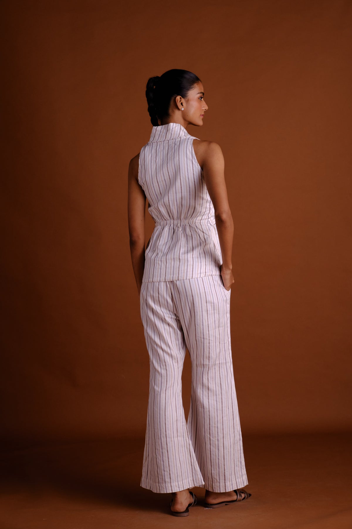 Stella Pants - Striped Flare Pants