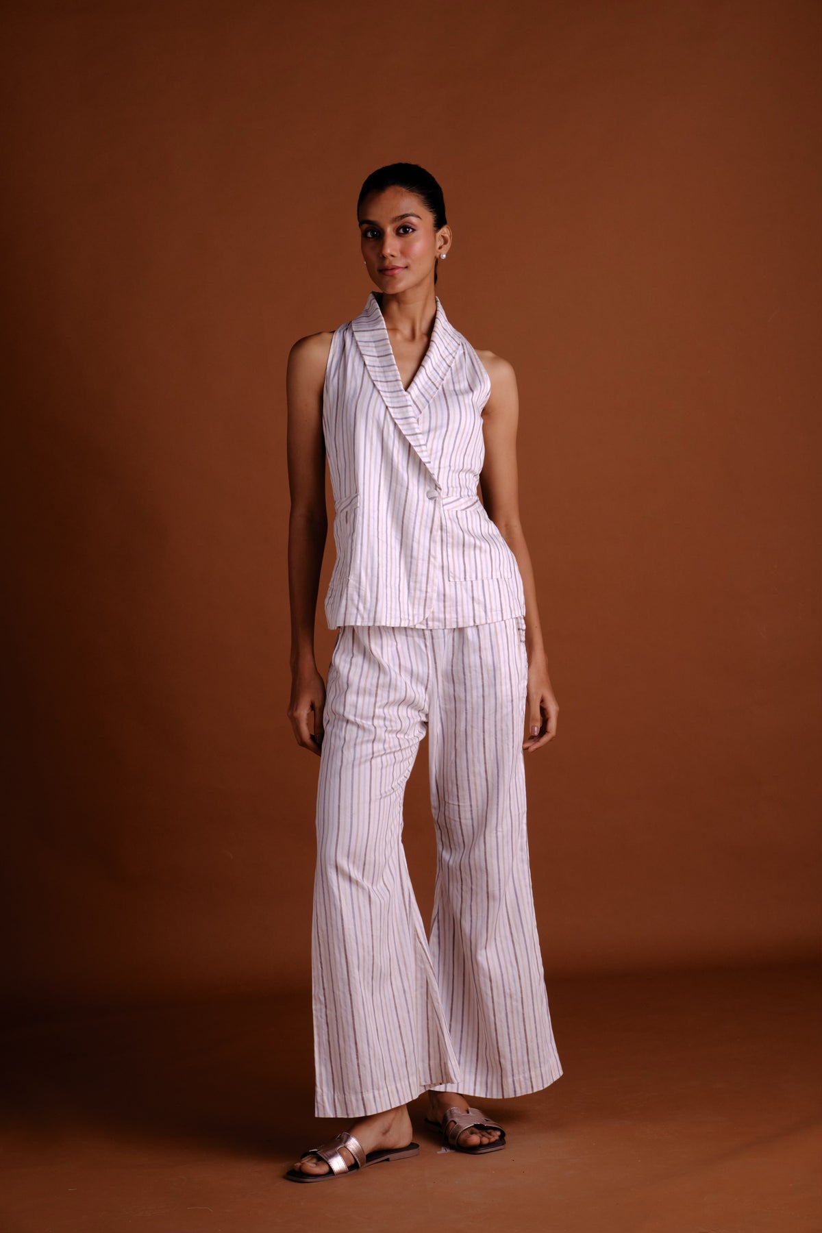 Stella Pants - Striped Flare Pants